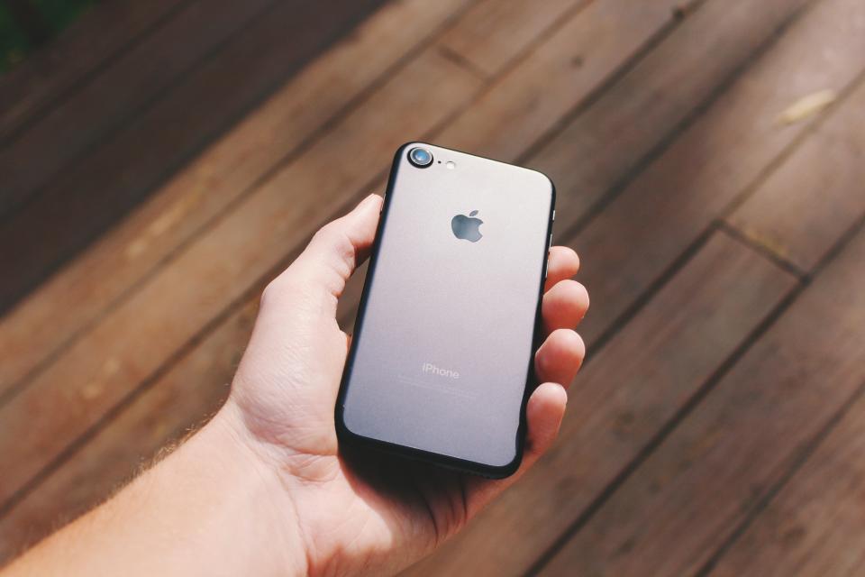 iPhone screen detail