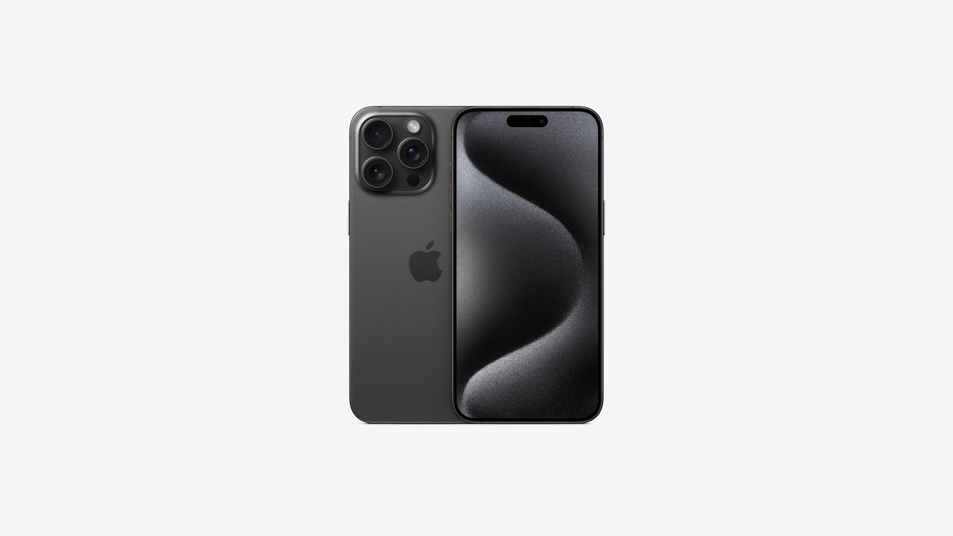iPhone 15 Pro Max in Black Titanium